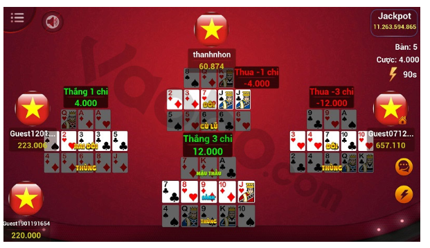 Game Mậu Binh online 98Win